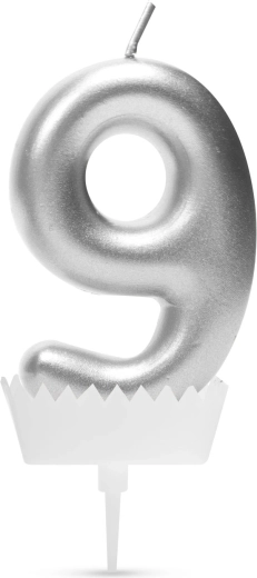 Taartkaars cijfer 9