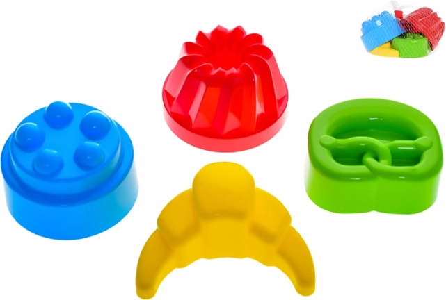 Zandvormpjes – cakevormpjes 10–12 cm, set van 4 stuks