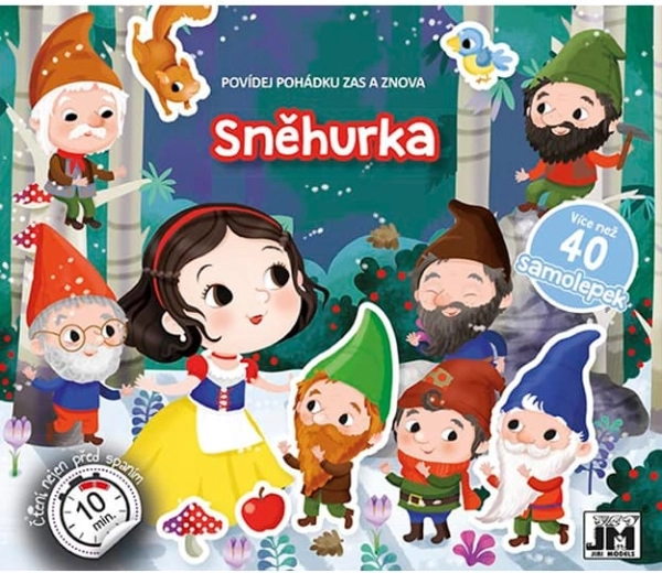Vertel het sprookje Sneeuwwitje – interactief stickerboek
