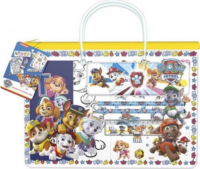 Tasje met etui PAW PATROL – set schoolbenodigdheden