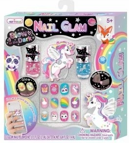 Lichtgevende plaknagels met accessoires