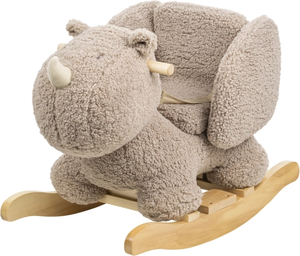 Nattou pluchen hobbelolifant Teddy neushoorn taupe