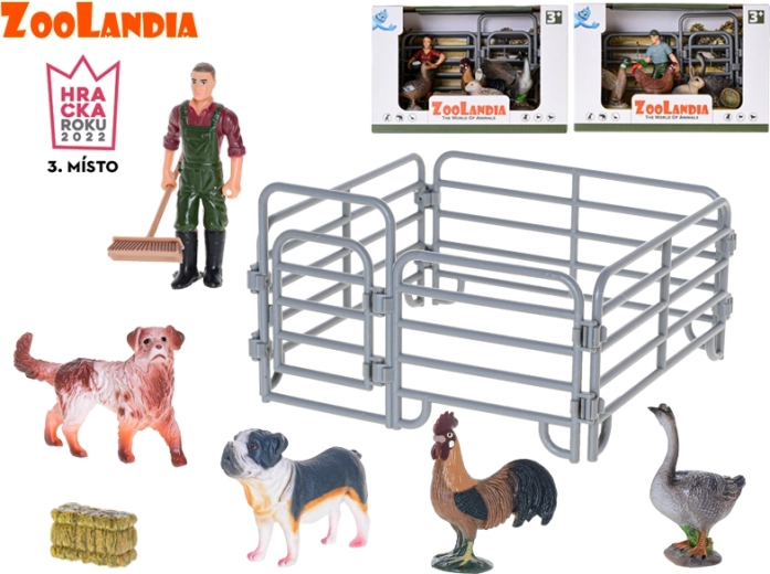 Zoolandia boerderij met diertjes en accessoires, 3 soorten