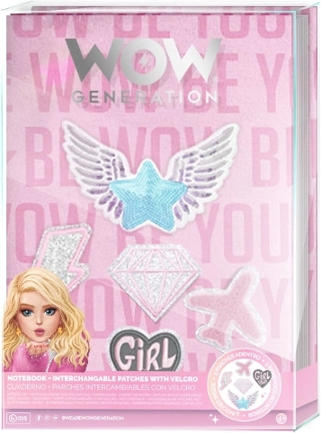 Configureerbaar WOW Generation notitieboek met verwisselbare patches A5
