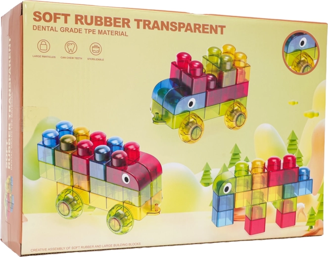 Zachte gel bouwblokjes 37 stuks