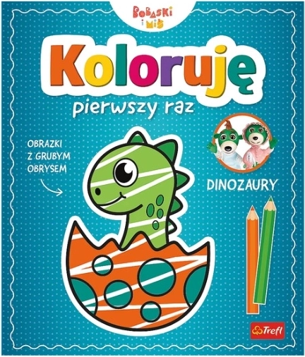 Ik kleur voor het eerst: Dinosaurussen – kinder kleurboek met dinosaurussen