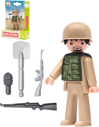 Efko Igráček soldaat (beroepen) set met accessoires