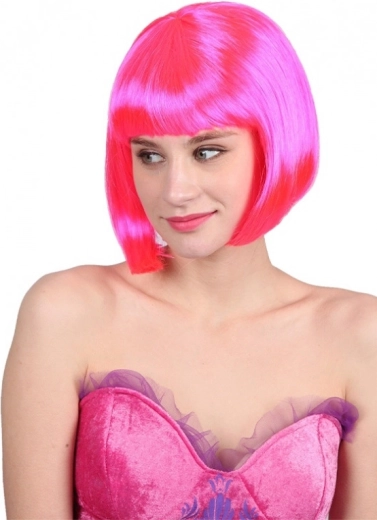 Koningsroze pruik voor kinderen