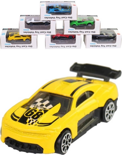Metalen raceauto formule 1:64 in doosje met venster - 1 stuk