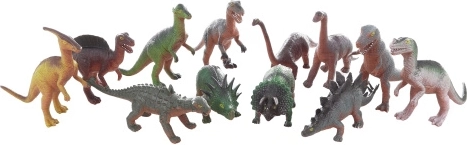Kunststof dinosaurus 13 cm