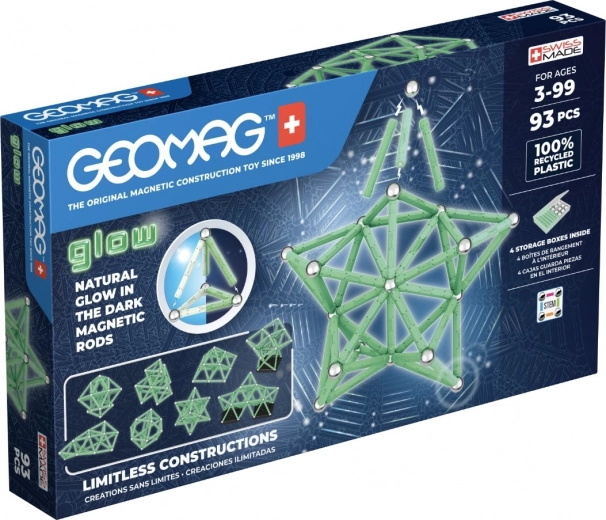Geomag Glow magnetische bouwset 93 stukken