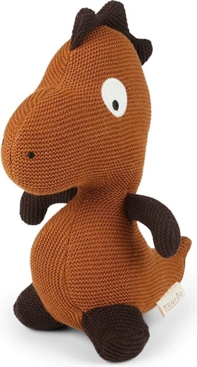 NuuRoo andrea gebreid speelgoed dino caramel café