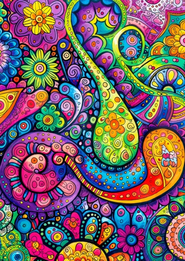 Enjoy puzzel Vreugdevolle wervelingen 1000 stukjes
