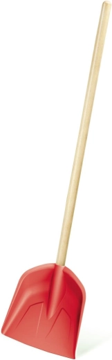 Kinderschep met houten steel, koraal, 74 cm