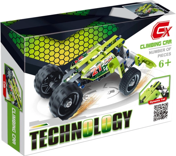 Constructieset Technology raceauto formule groen 101 onderdelen