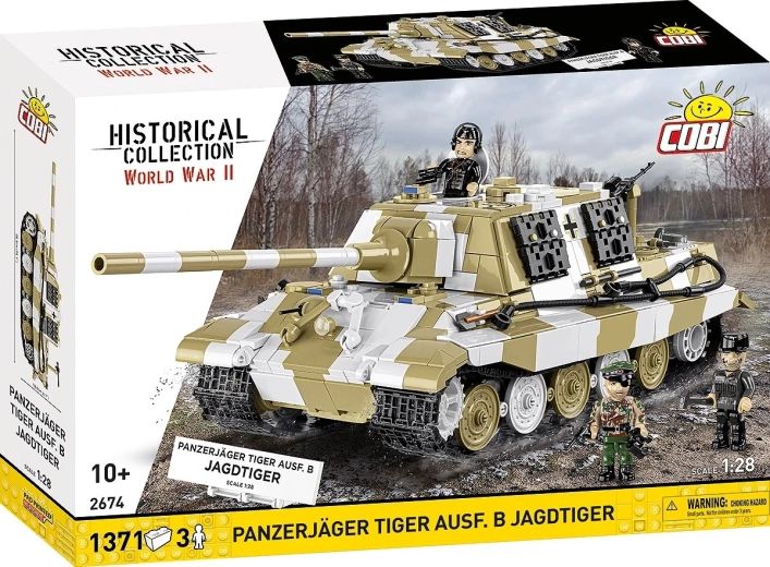COBI bouwset Panzerjäger Tiger Ausf. B Jagdtiger 1:28 (1371 onderdelen)