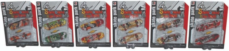 Sparkys skatepark set met 2 fingerboards met accessoires