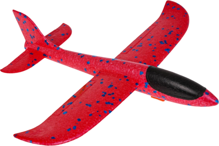 Schuimwerpvliegtuig met handkatapult – Rood