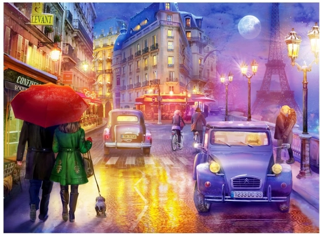 Puzzel Nachtelijk Parijs 1000 stukjes