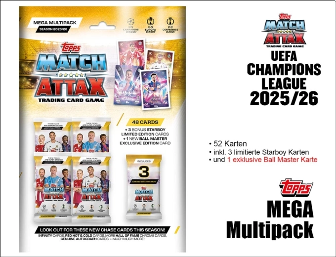 Topps UEFA Champions League 2025/2026 mega multipack