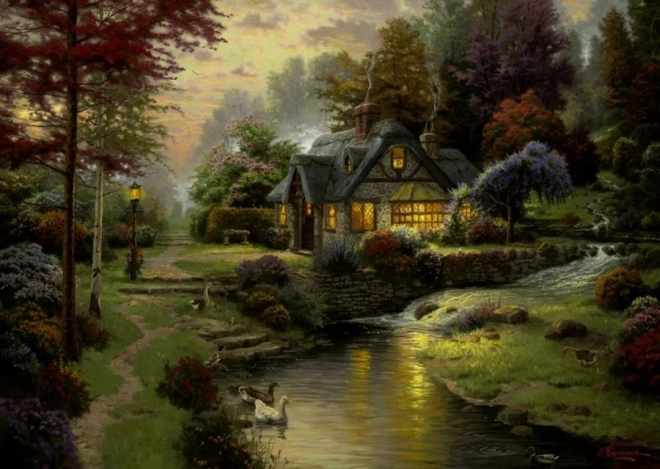 Puzzel Huis in de Bocht 1000 Stukjes