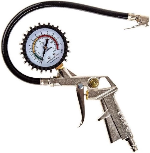 Pneumatisch vulpistool met manometer tot 12 bar
