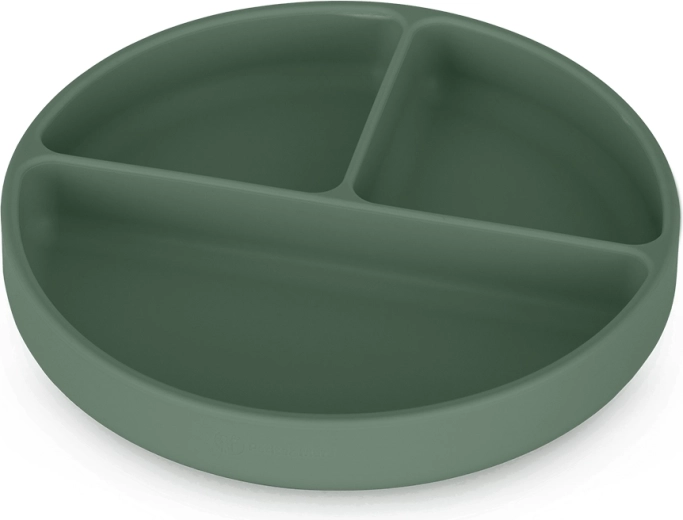 Petite&Mars siliconen vakjesbord met zuignap Take&Match misty green 6m+