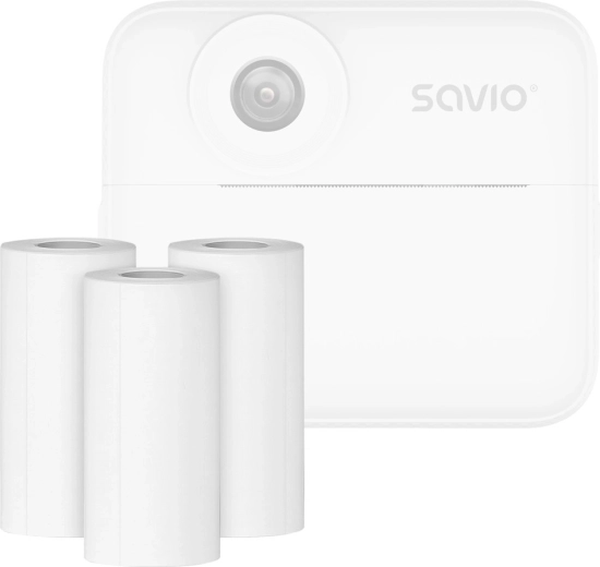 Thermische papierrollen voor instantcamera Savio AN-01, 57 × 23 mm, 5 m (set van 3 stuks)