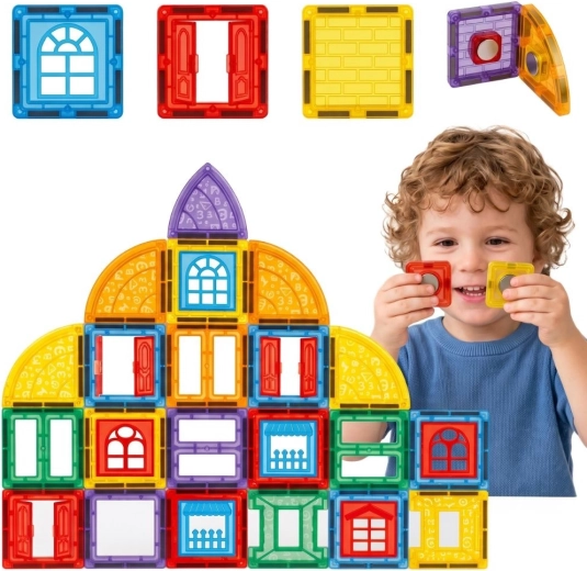 Woopie magnetische bouwset 3D-kasteel met 100 onderdelen