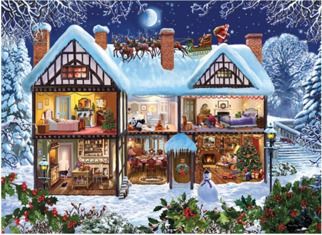 Puzzel ANATOLIAN Huis met Kerstmis 1000 stukjes