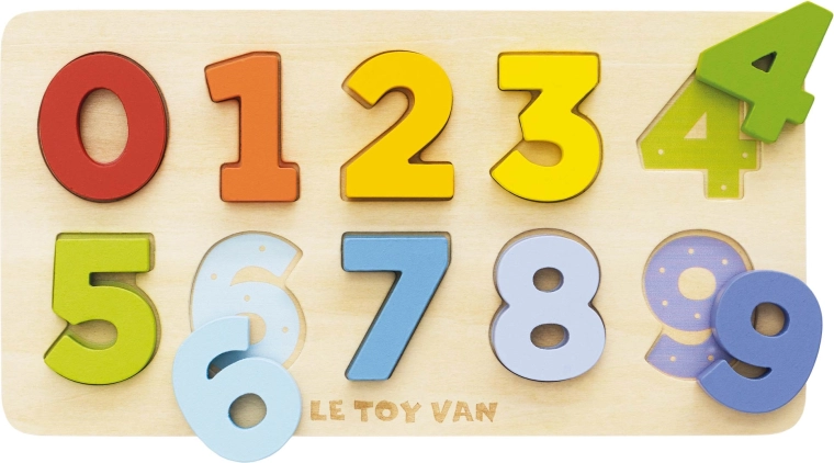 Le Toy Van houten insteekpuzzel met cijfers