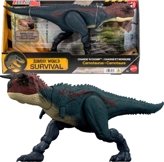 interactieve dinosaurusfiguur Jurassic World Carnotaurus 20 cm met geluiden