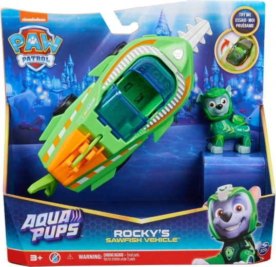 PAW Patrol Aqua-voertuig met figuurtje Rocky