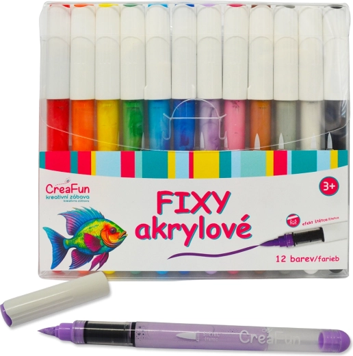 Acrylstiften CreaFun 12 kleuren