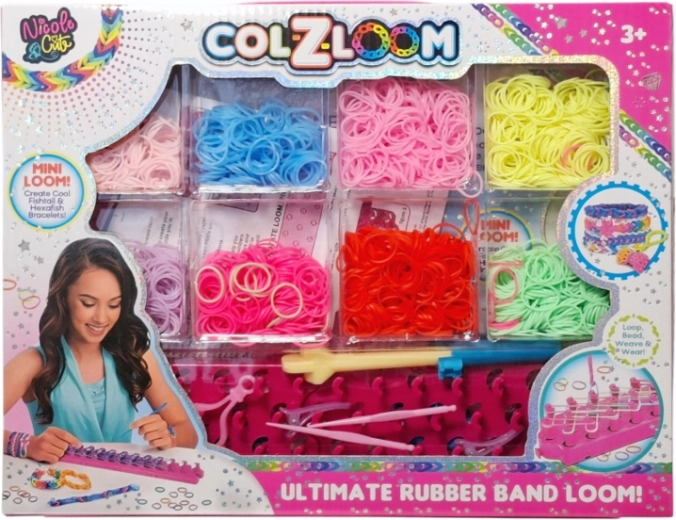 Creatieve set met elastiekjes voor het maken van armbanden