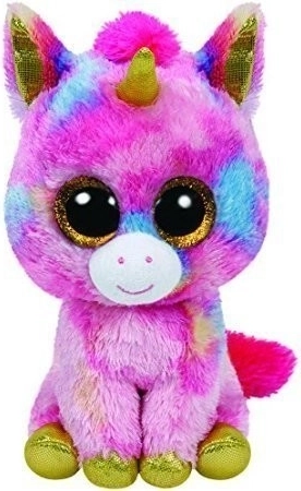 TY Beanie Boos Fantasia kleurrijke mascotte eenhoorn 15 cm
