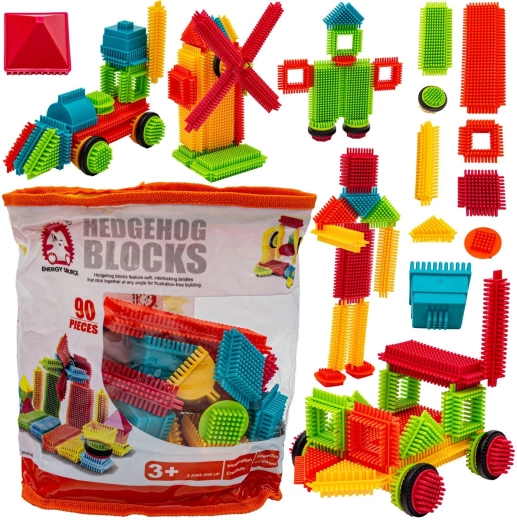Constructieprikkelblokken (stekelblokken) 90 onderdelen