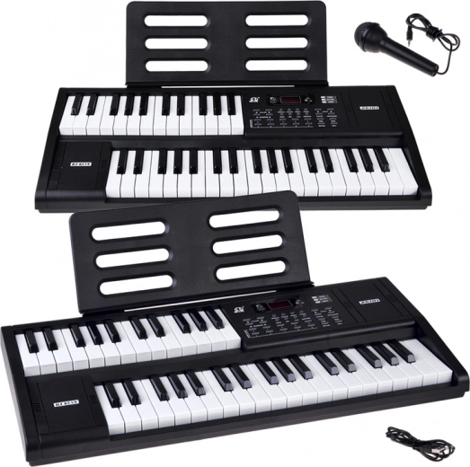 Elektronisch keyboard met 61 toetsen met split‑functie en microfoon