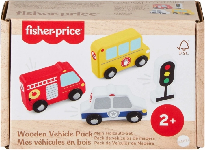 Set van houten voertuigen Fisher-Price