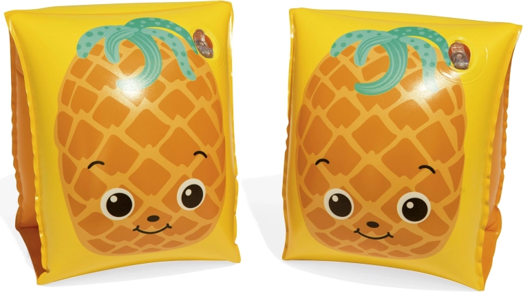 Bestway opblaasbare zwemvleugels fruit 23 × 15 cm geel