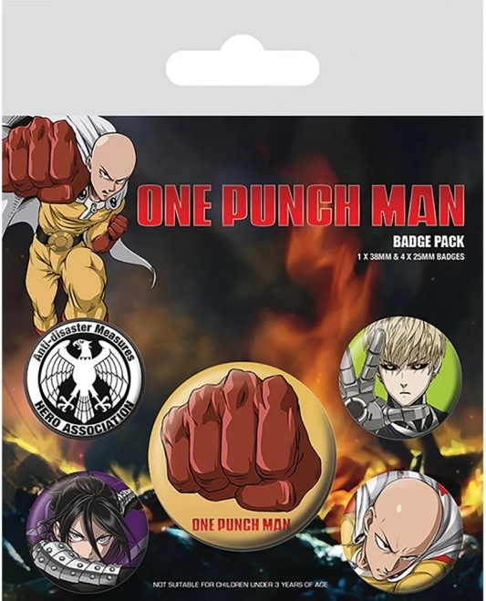 Set One Punch Man-badges