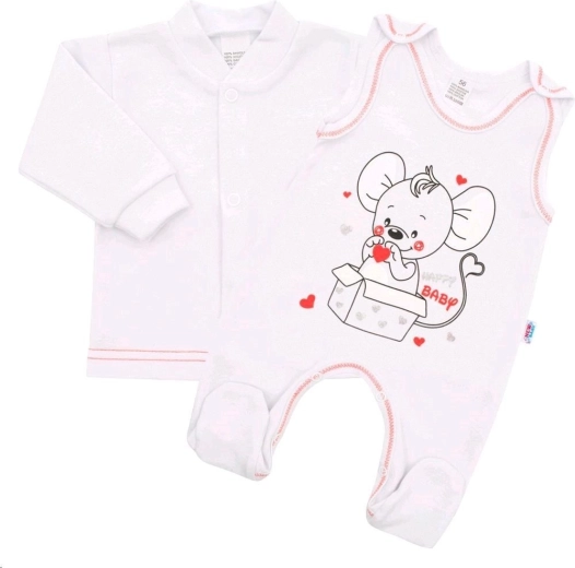 Babyset New Baby Mouse wit 86 (12–18 maanden)