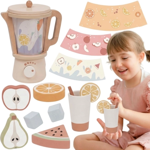 Tooky Toy houten kindermixer met accessoires (18 delen)