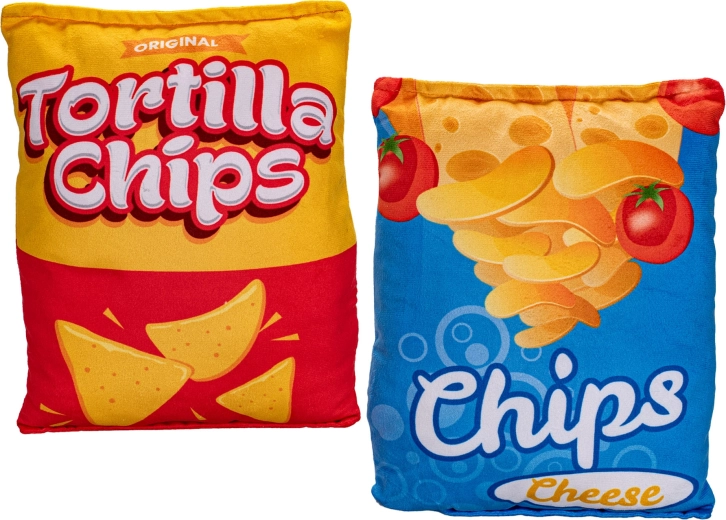 Pluchen zak chips 24 cm