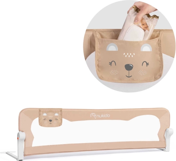 Veiligheidsbedhek NUKIDO 150 × 42 × 35 cm beige