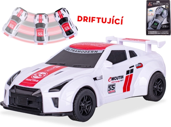Driftauto met vliegwiel 16 cm