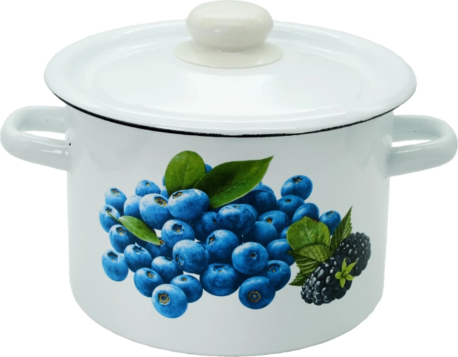Geglazuurde pan met deksel 4,5 l Toro – fruitdecor