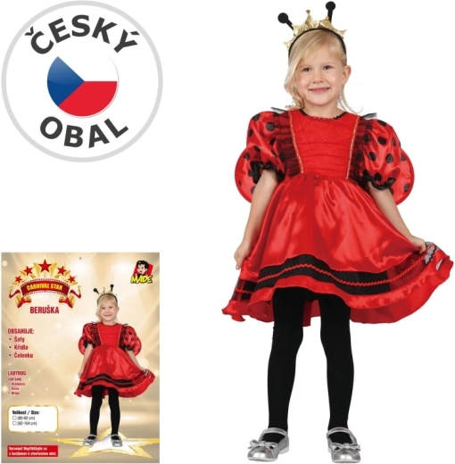 Kinder carnavalskostuum lieveheersbeestje 92–104 cm
