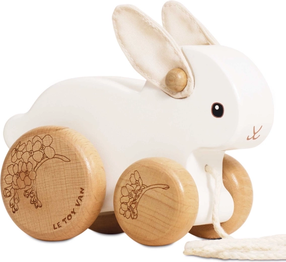 Le Toy Van houten konijntje op wieltjes om te trekken