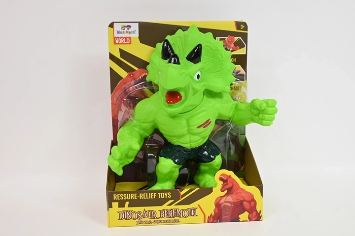 Behemoth zachte dinosaurusfiguur Triceratops groen